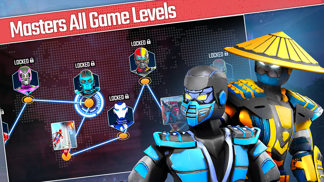 Robot Kung Fu Karate Fighter - Gameplay image of android game