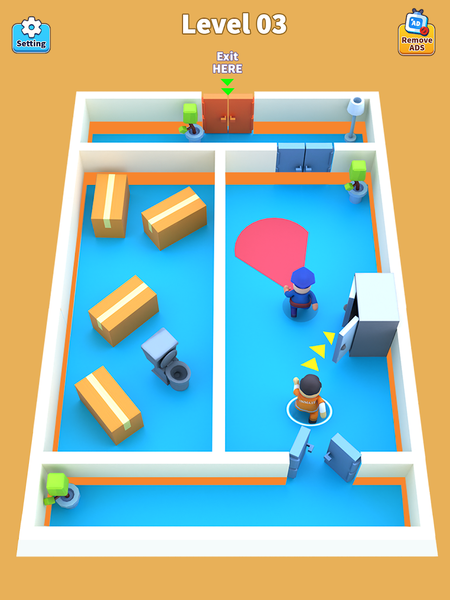 Prison Escape : Sneak & Run - عکس بازی موبایلی اندروید