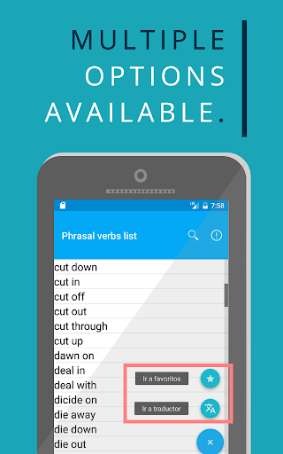 Phrasal Verbs List - Image screenshot of android app