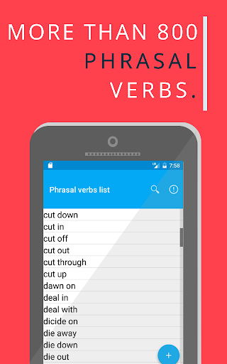 Phrasal Verbs List - Image screenshot of android app