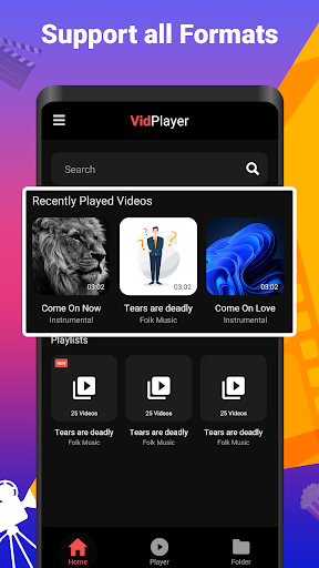 HD Video Player for All Format - Image screenshot of android app