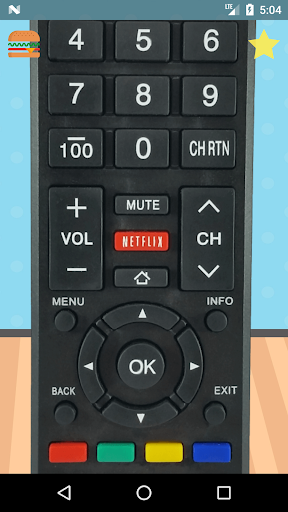 Remote Control For Toshiba TVs - Image screenshot of android app