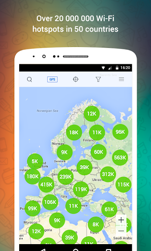 WiFi: passwords, hotspots - Image screenshot of android app