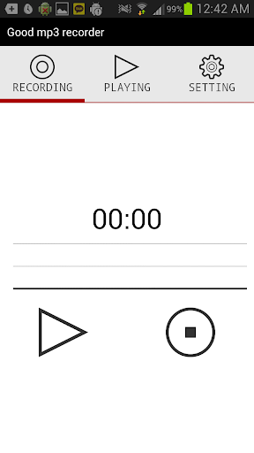 Good mp3 recorder - Image screenshot of android app