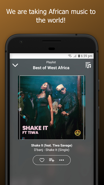 Vibez - African music to the w - Image screenshot of android app