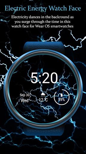 Electric Energy - Smartwatch Wear OS Watch Faces - Image screenshot of android app