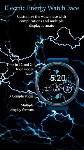 Electric Energy - Smartwatch Wear OS Watch Faces - Image screenshot of android app