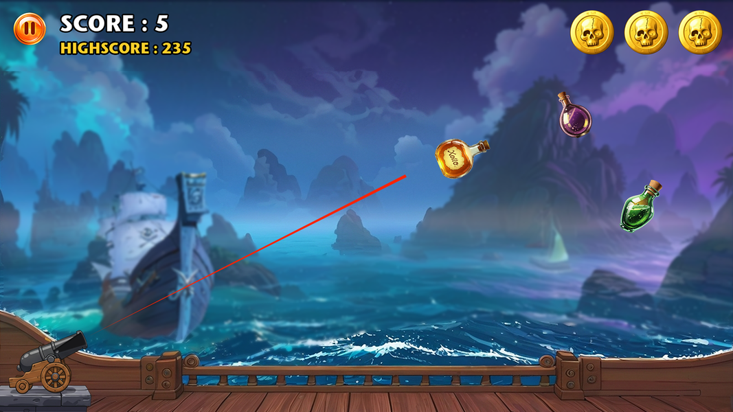 Cannon Wild Pop - Gameplay image of android game