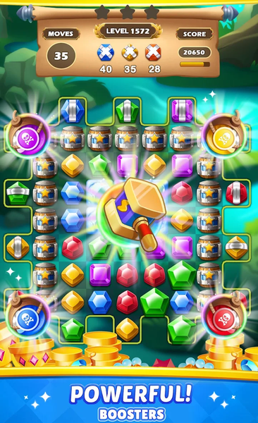 Jewels Planet - Match 3 Games - Gameplay image of android game