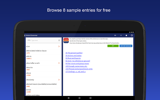 Oxford Learner’s Quick Grammar - Image screenshot of android app