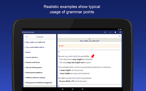 Oxford Learner’s Quick Grammar - Image screenshot of android app