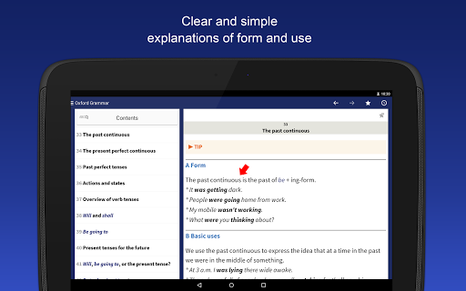 Oxford Learner’s Quick Grammar - Image screenshot of android app