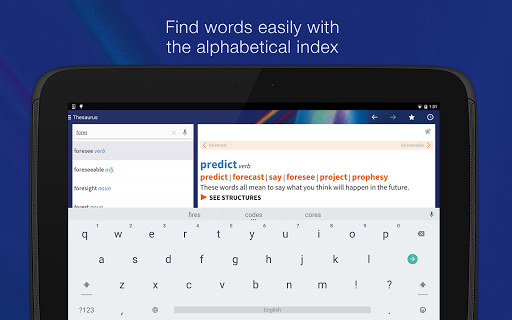 Oxford Learner’s Thesaurus - Image screenshot of android app
