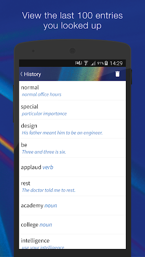 Oxford Learner’s Thesaurus - Image screenshot of android app