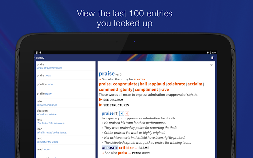 Oxford Learner’s Thesaurus - Image screenshot of android app