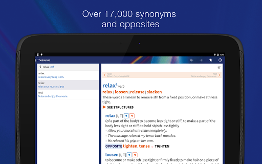 Oxford Learner’s Thesaurus - Image screenshot of android app