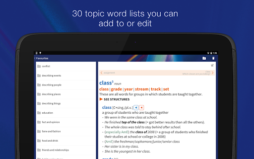 Oxford Learner’s Thesaurus - Image screenshot of android app