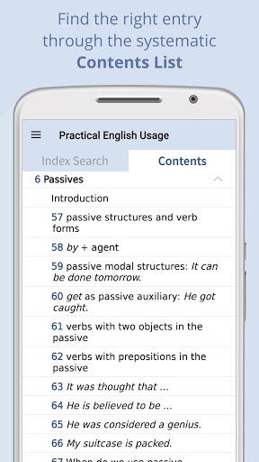 Practical English Usage 4e - Image screenshot of android app