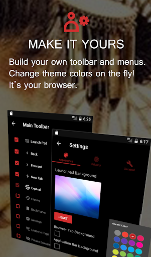 Surfy Browser: text-to-speech - عکس برنامه موبایلی اندروید