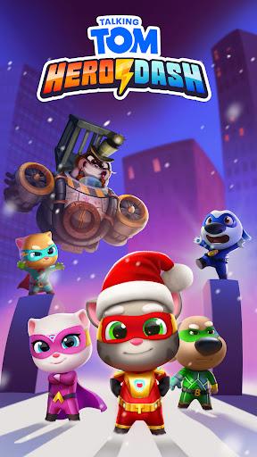 Talking Tom Hero Dash – نجات جهان با تام سخنگو - عکس بازی موبایلی اندروید