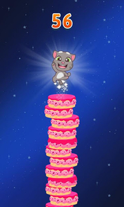 Talking Tom Cake Jump - Gameplay image of android game
