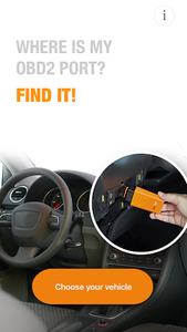 Where is my OBD2 port? - Image screenshot of android app