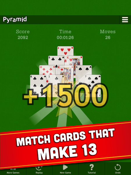 Pyramid Solitaire - Gameplay image of android game