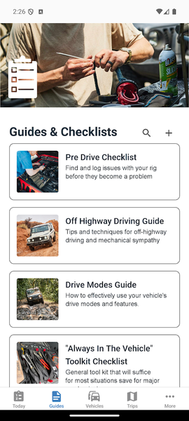 Overland Glovebox Guide - عکس برنامه موبایلی اندروید