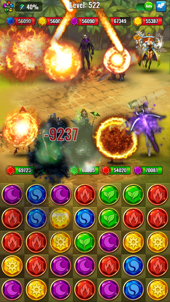 Magic World Match-3 RPG - Gameplay image of android game