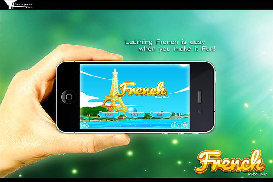 Learn French Bubble Bath Game - عکس بازی موبایلی اندروید