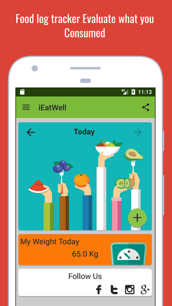 IEatWell:Food Diary&Journal Healthy Eating Tracker - Image screenshot of android app