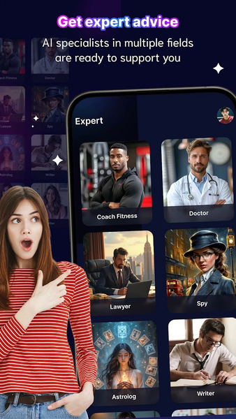 Ovia: AI Assistant Chatbot - عکس برنامه موبایلی اندروید