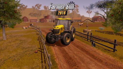 Farmer Sim 2018 - شبیه ساز مزرعه 2018 - Gameplay image of android game