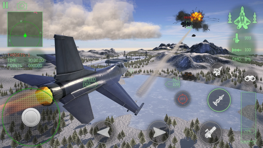 Fighter Jet Combat : Warzone - عکس بازی موبایلی اندروید