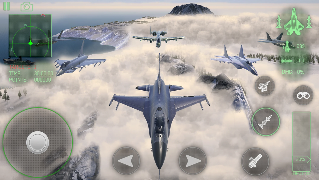 Fighter Jet Combat : Warzone - عکس بازی موبایلی اندروید