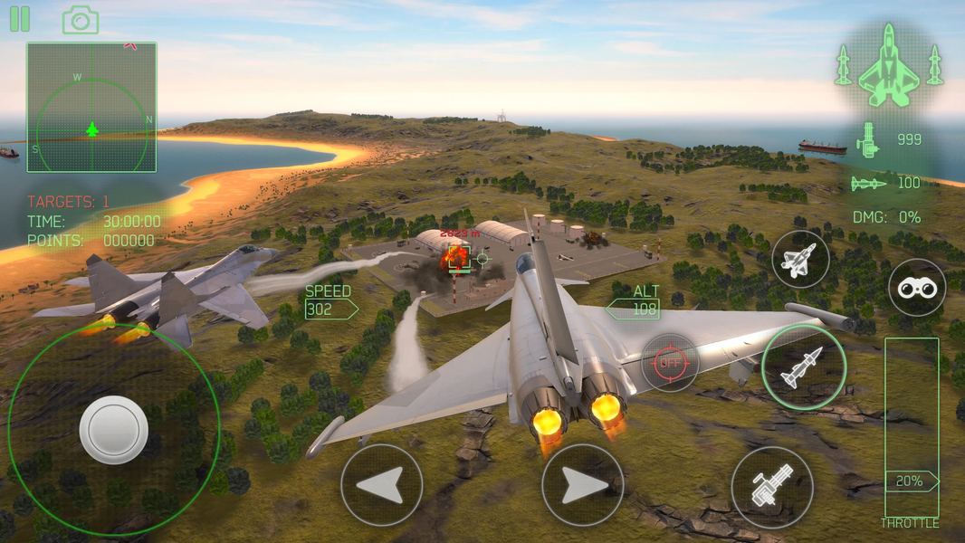 Fighter Jet Combat : Warzone - Gameplay image of android game