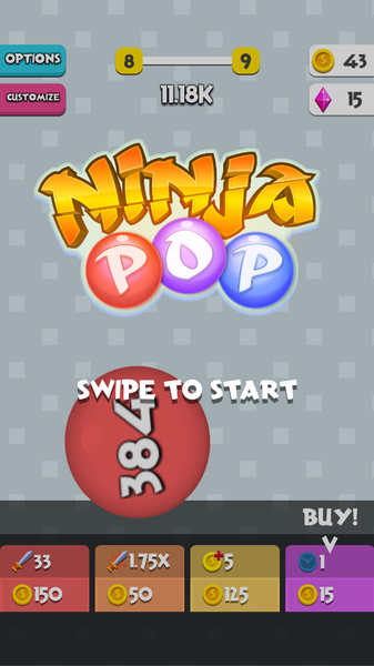 Ninja Pop! - Gameplay image of android game