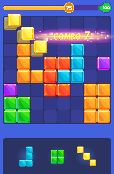 Block Blitz: Gems Puzzle - Gameplay image of android game