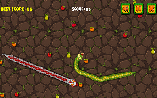 Snake Attack Survive - Gameplay image of android game