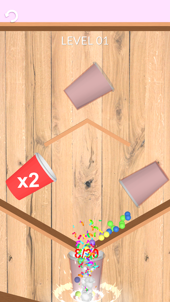 Tricky Cups 3D - Gameplay image of android game