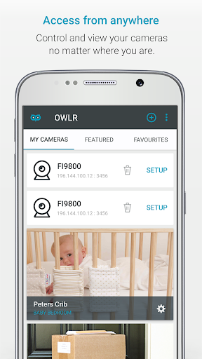 DLink IP Cam Viewer by OWLR - Image screenshot of android app