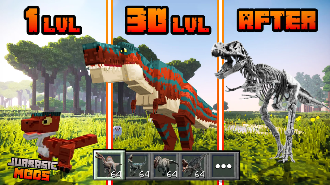 Dinosaurs Mod for Minecraft PE - Image screenshot of android app