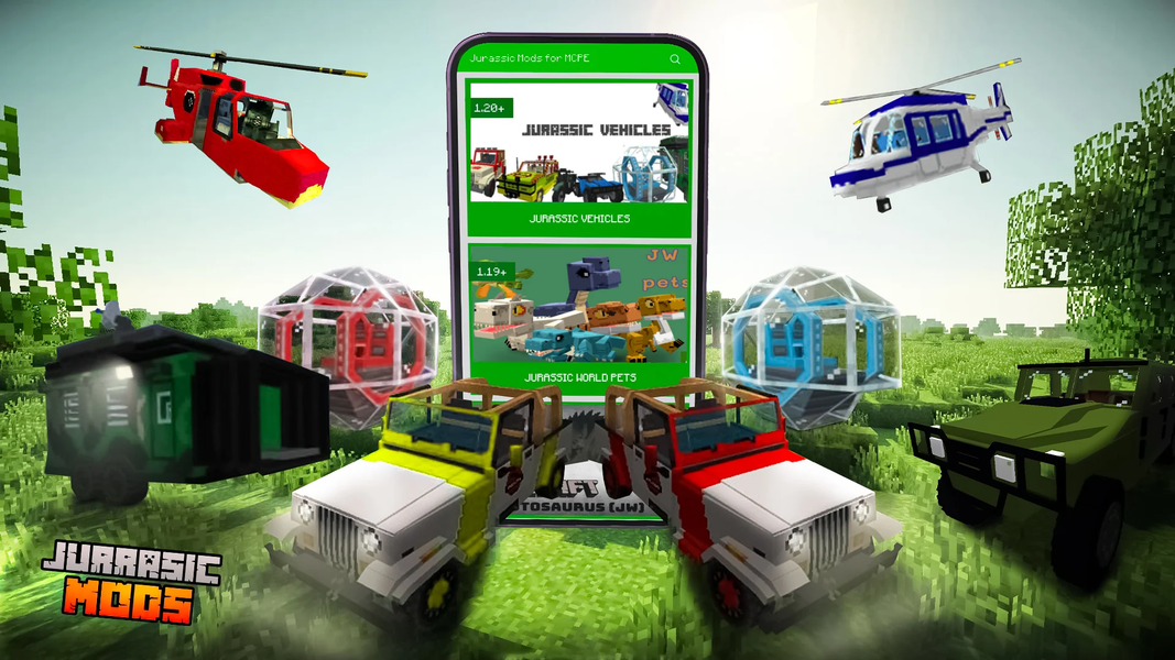 Dinosaurs Mod for Minecraft PE - Image screenshot of android app