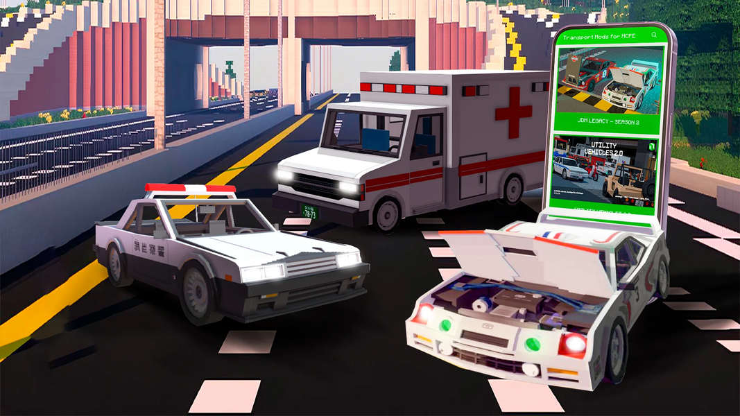 Transport Mods for Minecraft - Image screenshot of android app