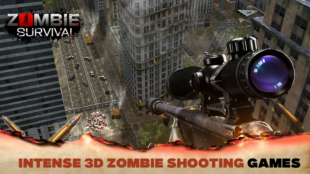 Zombie Survival - Gun Games - Gameplay image of android game