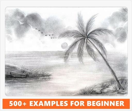 Natural Scenery Drawing - Image screenshot of android app