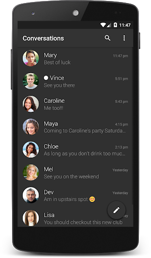 Black Theme (chomp) - Image screenshot of android app