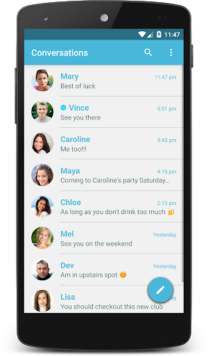Blue Theme (chomp) - Image screenshot of android app