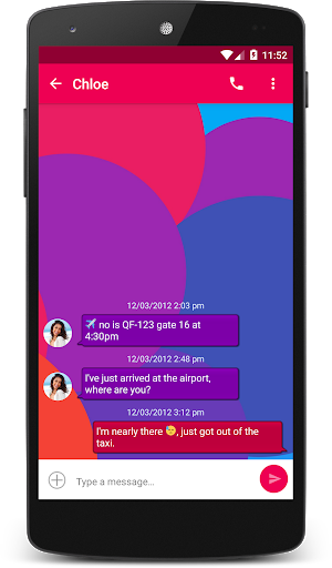 Coloured Bubbles Theme (chomp) - Image screenshot of android app