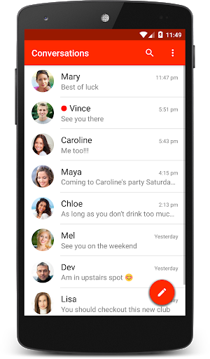 Lollipop Orange Theme (chomp) - Image screenshot of android app